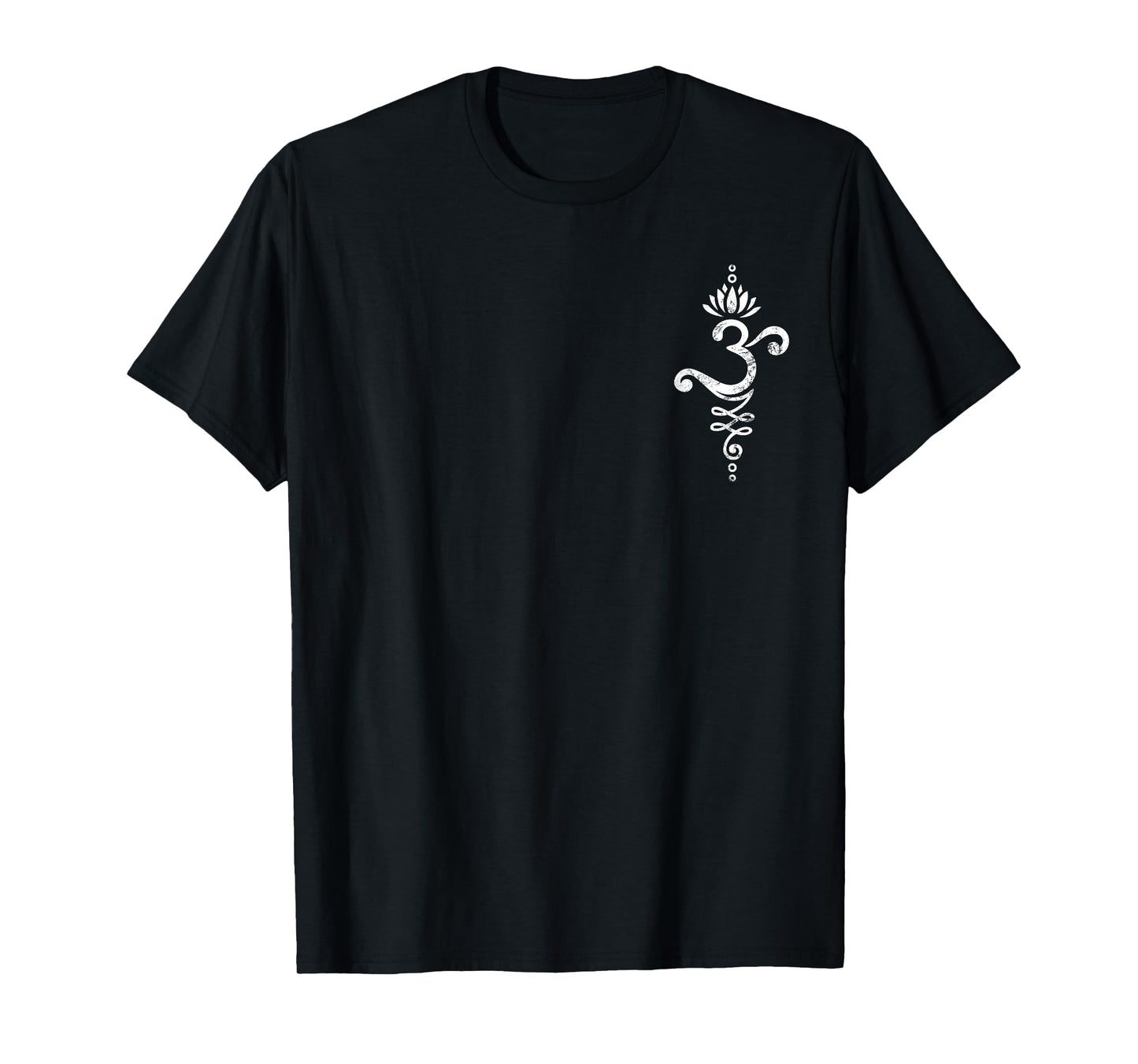 Om Mantra Yoga Symbol Lotus Flower Unalome Ornament Buddhism T-Shirt