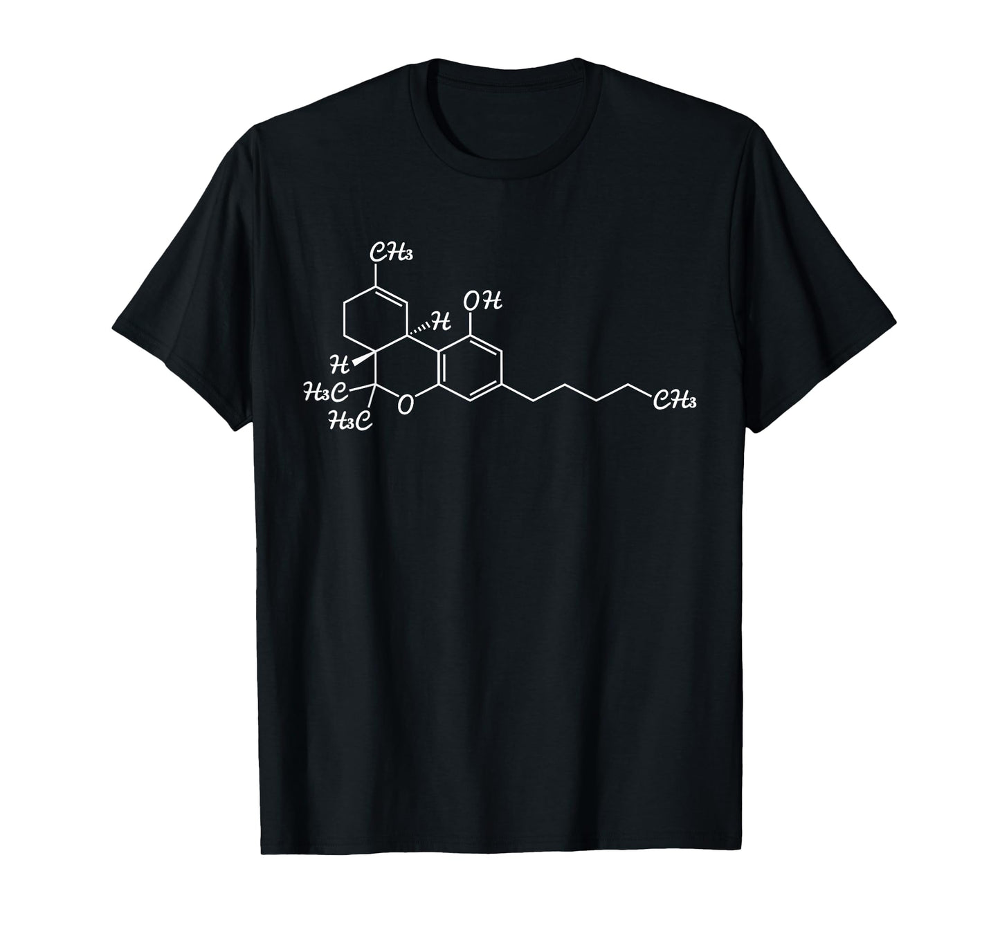 Structural Formula Medical Cannabis THC USA Hemp Weed Reggae T-Shirt