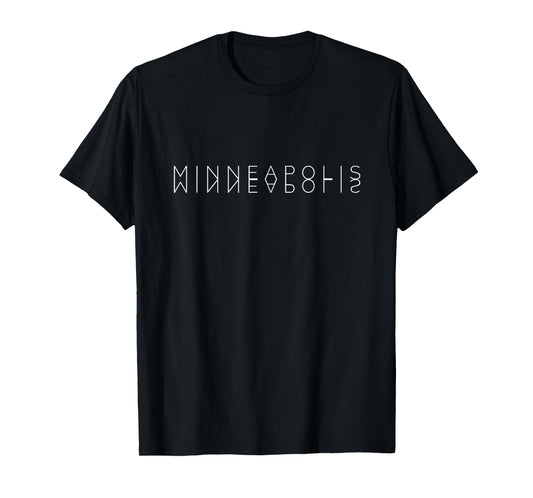 Minneapolis Reflections - Minnesota Word Art Souvenir T-Shirt