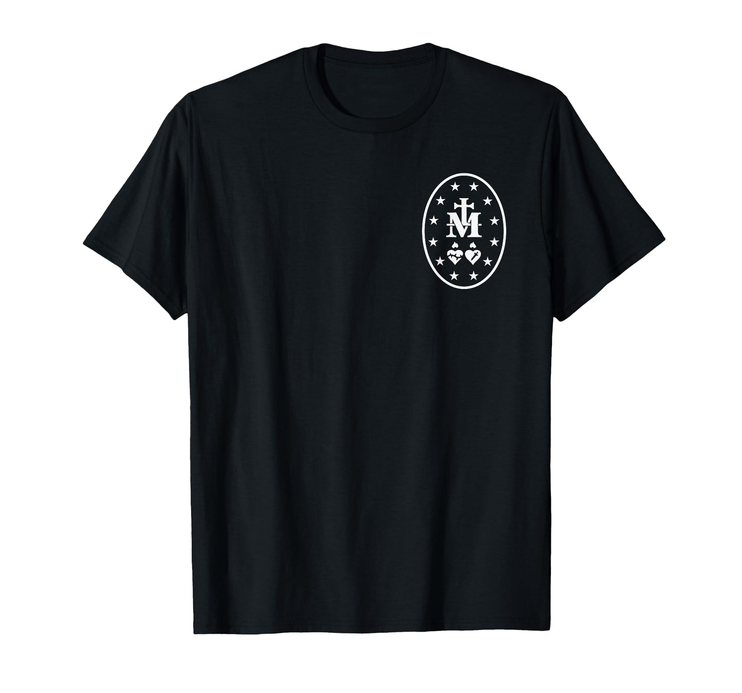 Miraculous Medal T-Shirt Catholic Virgin Mary Sacred Heart T-Shirt