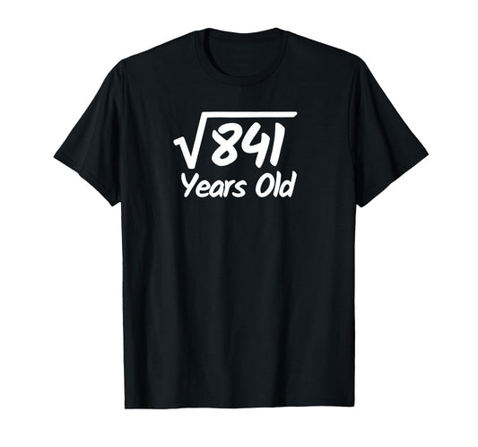 Square Root of 841 - 29 Years Old Birthday T-Shirt