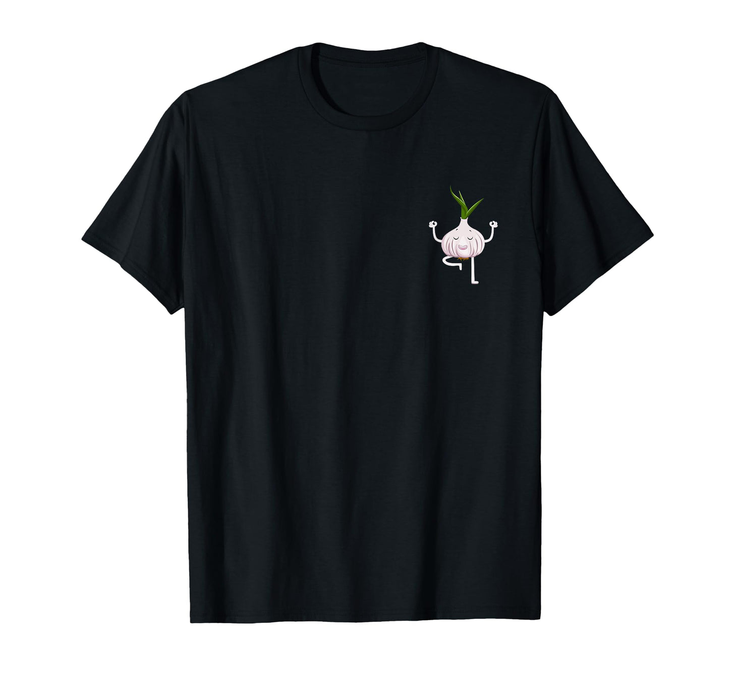 Yoga Fitness Instructor Garlic Lover Vegetable Farmer T-Shirt