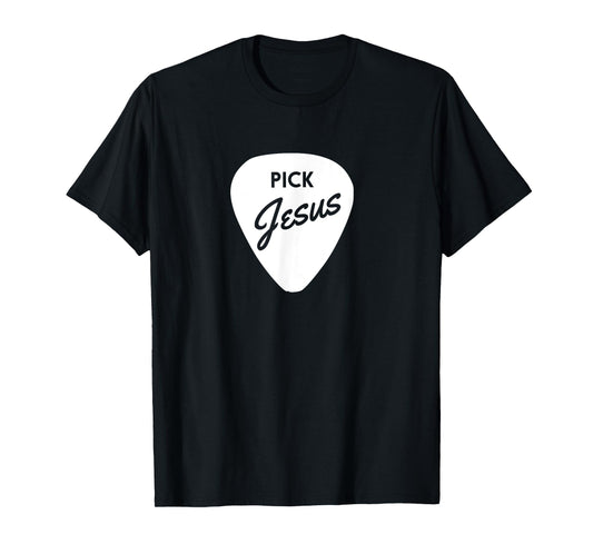 ChristianiTees: Guitar Pick Jesus T-Shirt T-Shirt
