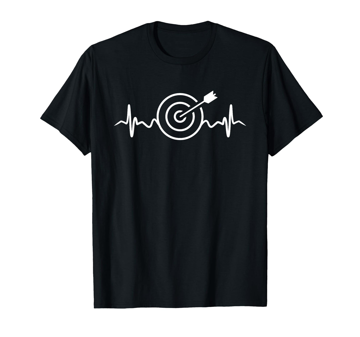Archery With Bow Heartbeat Funny EKG Archers Bowman Outfit T-Shirt