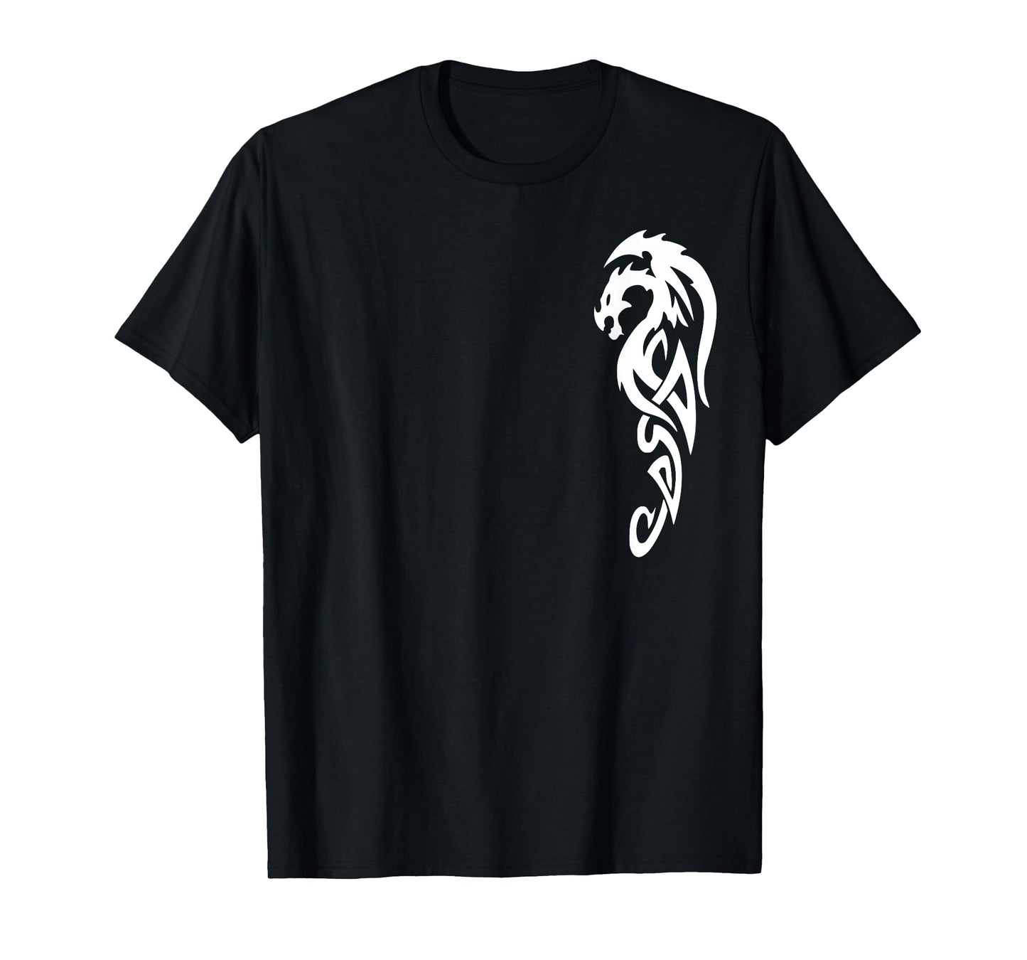 White Tribal Dragon Martial Arts T-Shirt