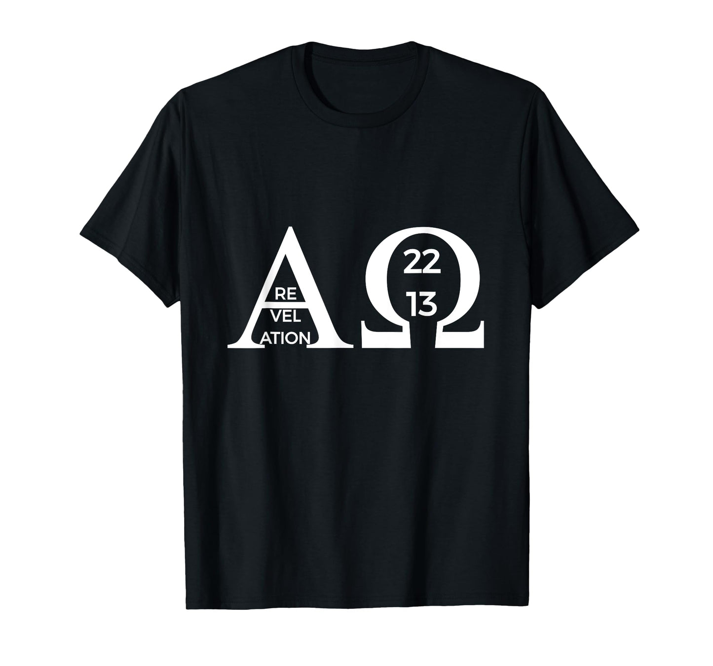 Revelation 22:13 Alpha Omega T-Shirt Bible Christian Shirt T-Shirt