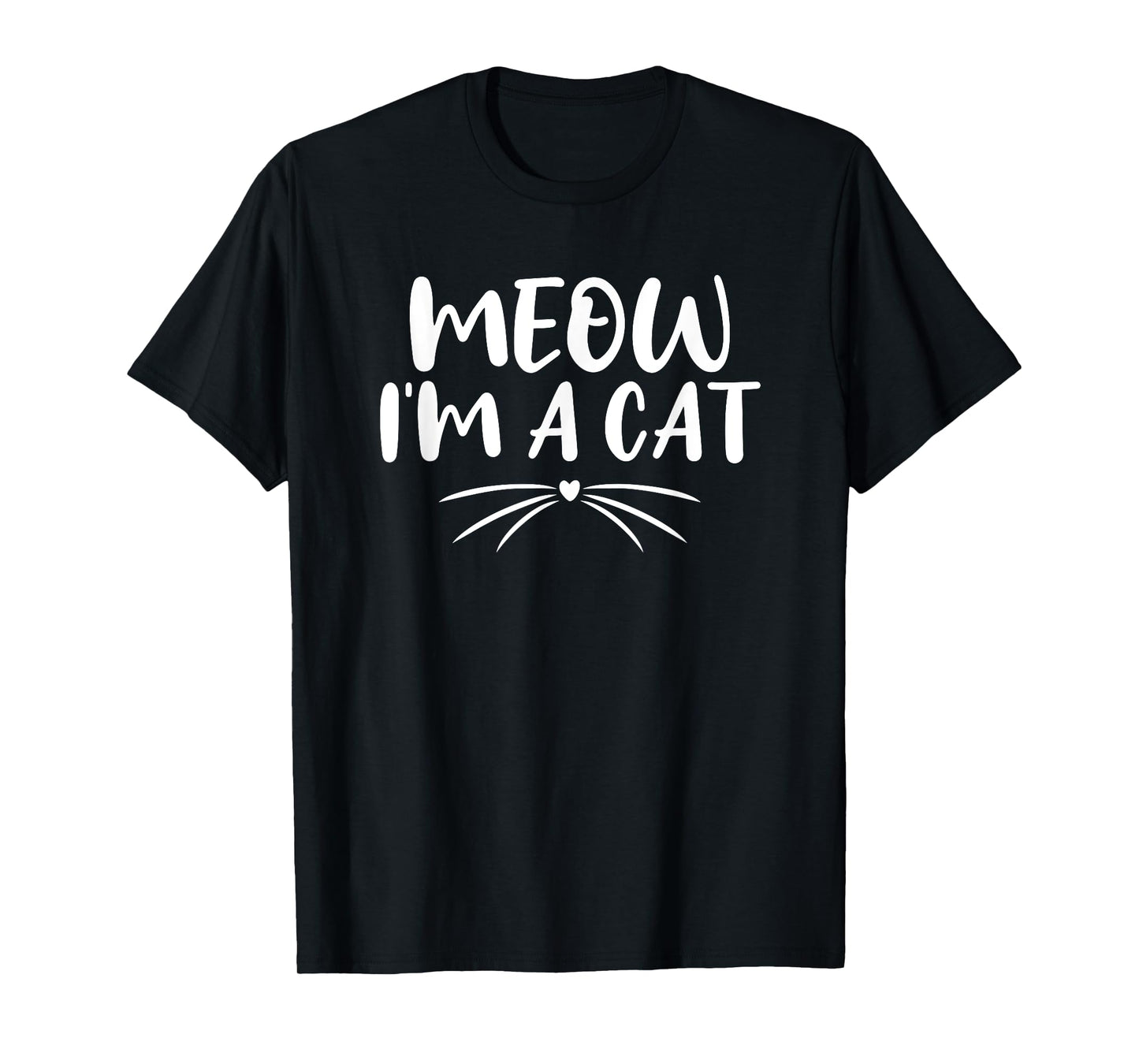 Meow I'm A Cat Funny Halloween Costume Couples 2021 T-Shirt for Men Women Kids