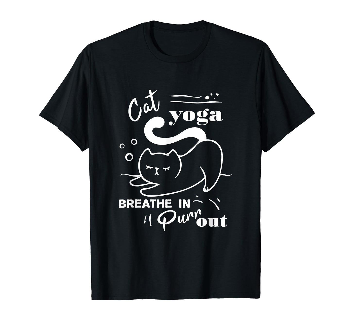 Cat Yoga Shirt Breathe In Purr Out T-Shirt