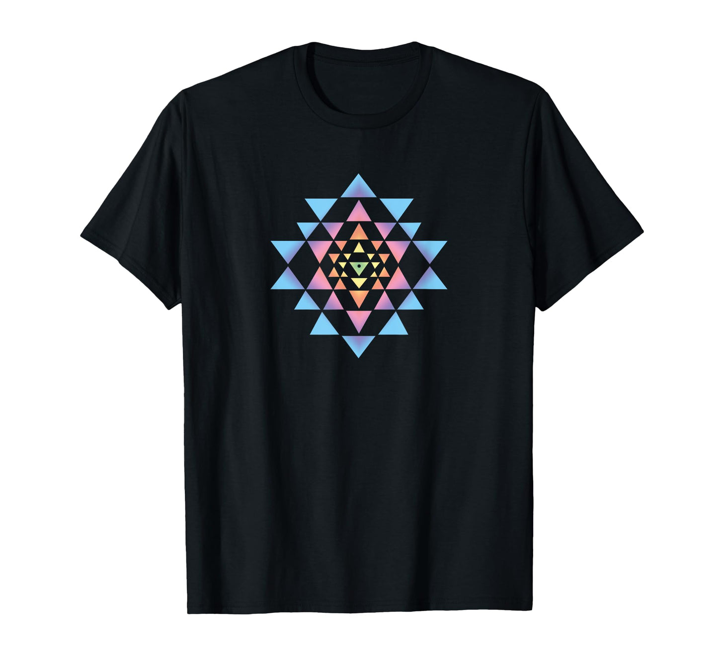 Shri Yantra Buddhism Meditation Heart Chakra Yoga Om Buddha T-Shirt