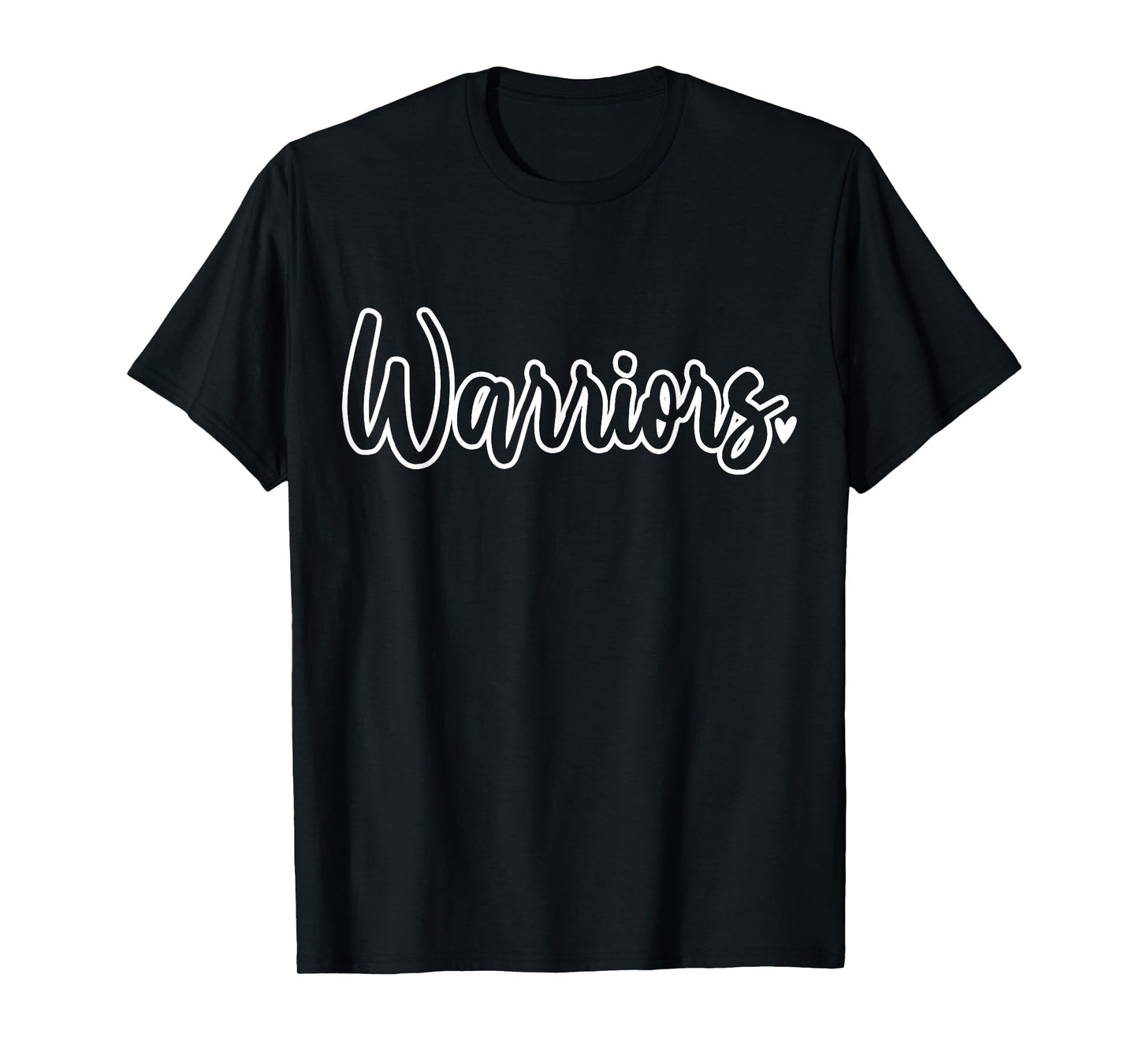 Warriors School Sports Fan Team T-Shirt