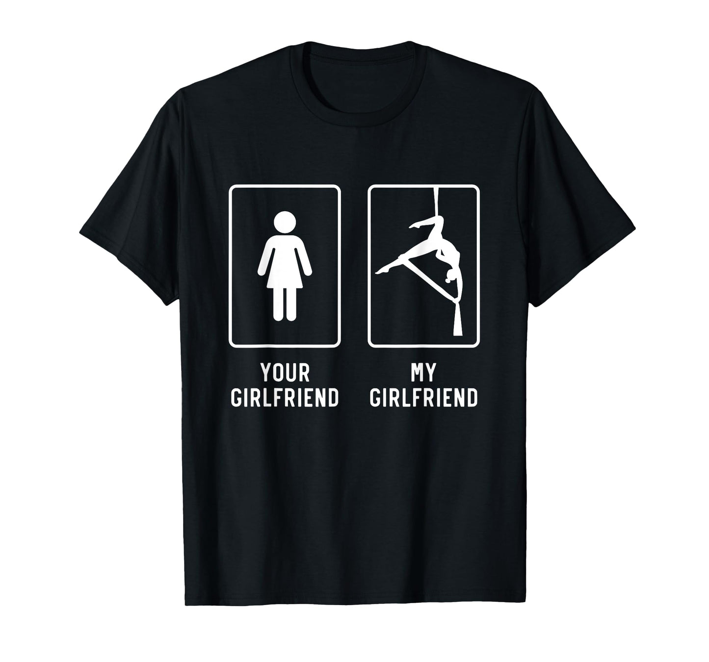 Hammock Silk Girlfriend Funny Aerial Yoga Gifts For BF T-Shirt