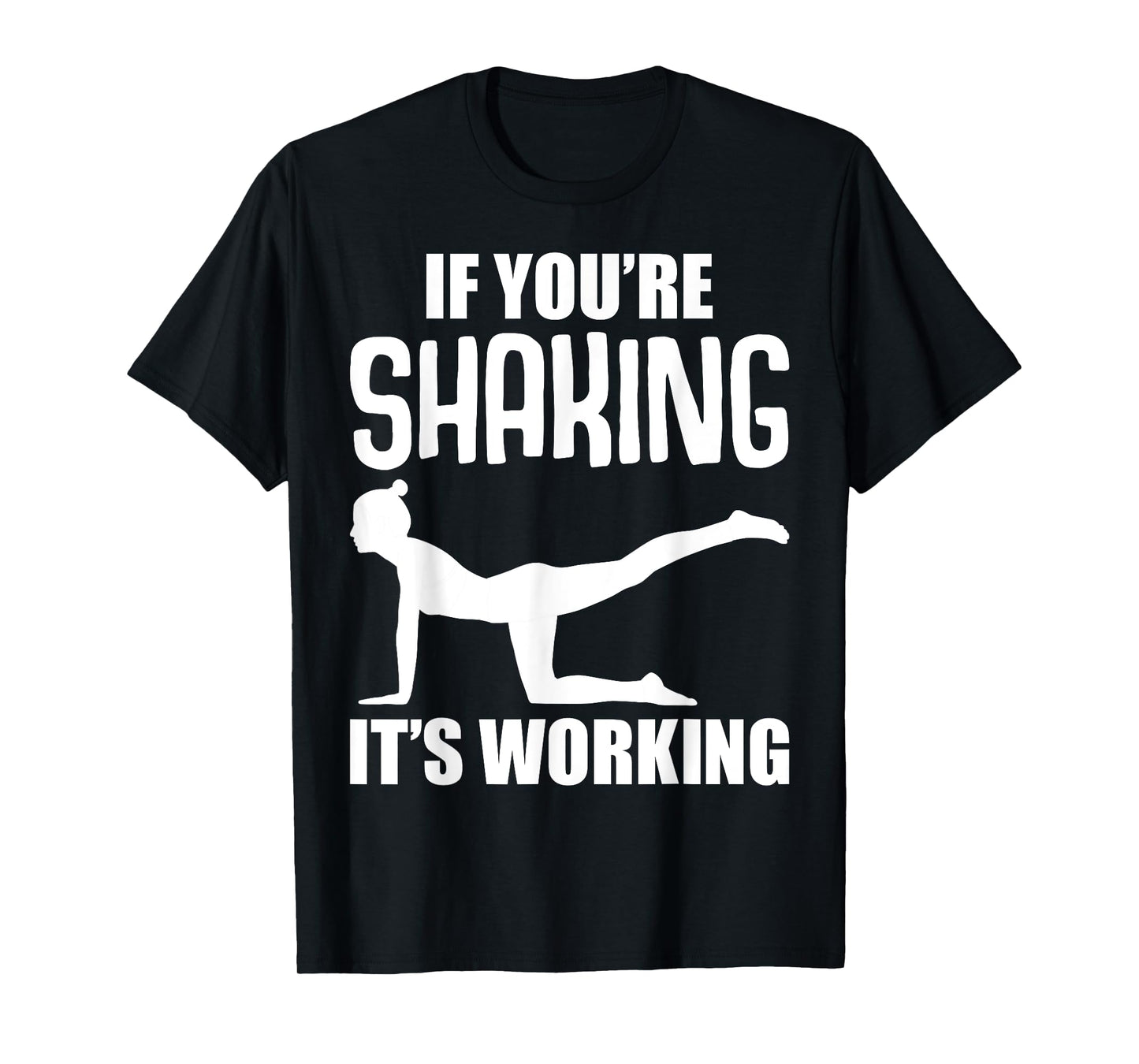 Cool Pilates Gifts Black Unisex-Adults Classic Fit Cotton Polyester Workout T-Shirt Small