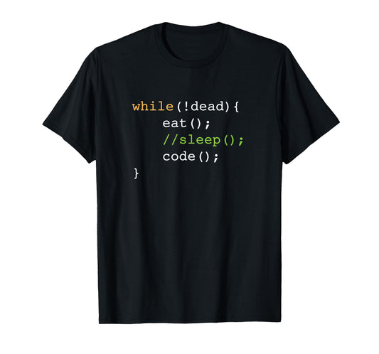 Funny Computer Science Programmer Eat Sleep Code T-Shirt T-Shirt