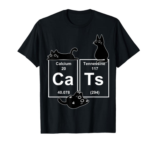 Cat Chemistry Periodic Table Funny Gifts Cat Dad, Cat Mom T-Shirt
