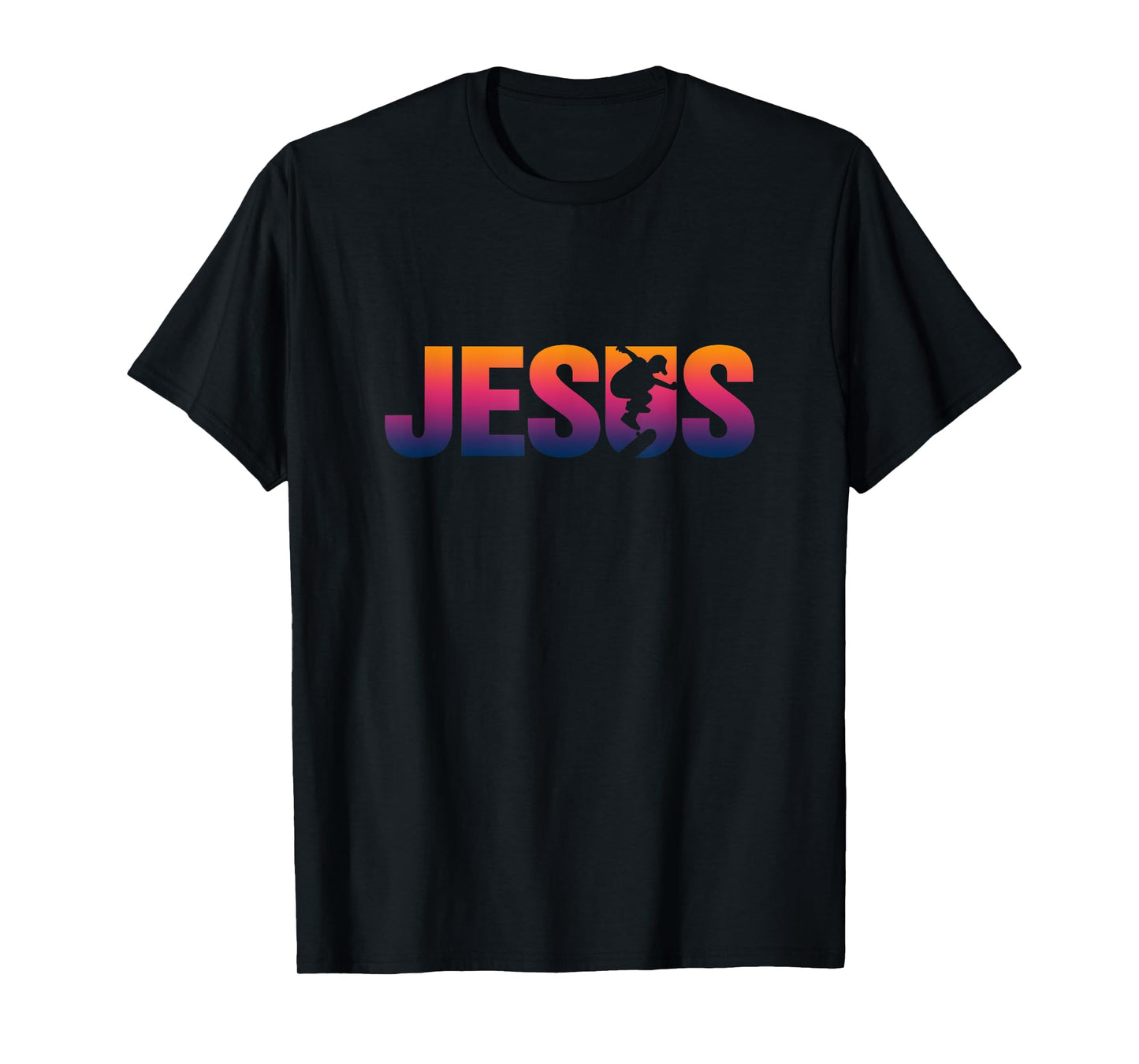 Jesus Christian Skateboard Retro Skater Vintage Style TShirt T-Shirt