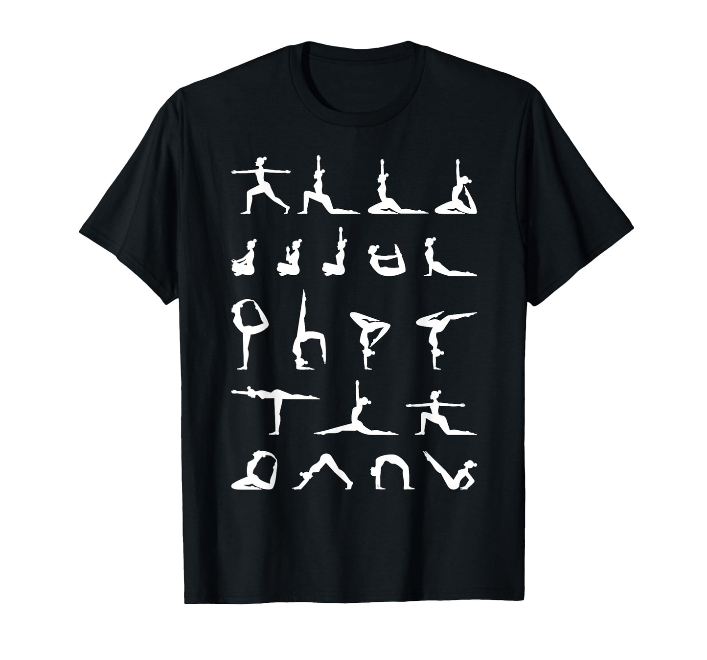 Yoga Poses Shirt: Funny Asana Yoga Lover Gift T-Shirt