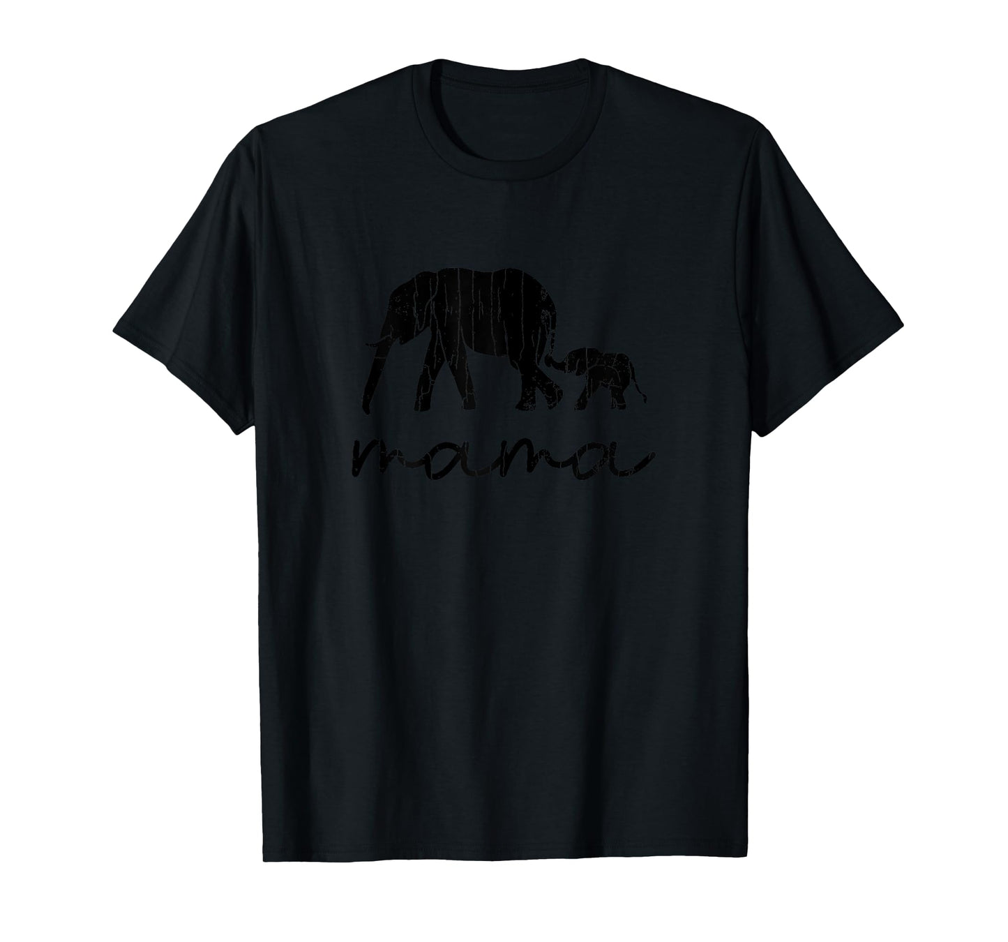 Mama Elephant Funny Elephants Lover Mom Girl Graphic T-Shirt