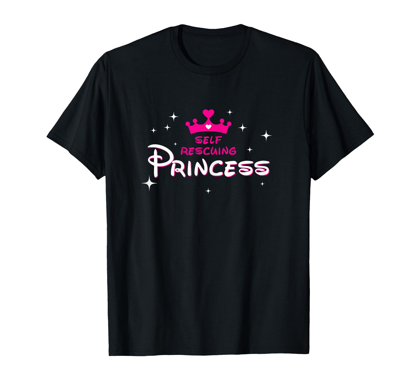 Womens Self Rescuing Princess Shirt | Fun Strong Confident Women