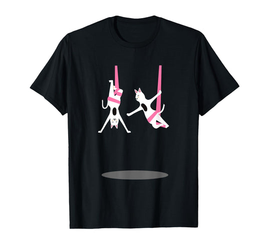 Aerial Silks Dancer I Air Yoga Acrobatics I Cat Aerialist Men Women T-Shirt
