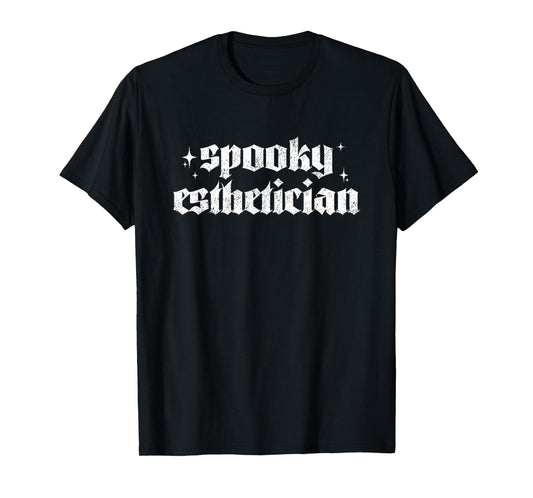Vintage Spooky Esthetician Halloween Esthetician T-Shirt