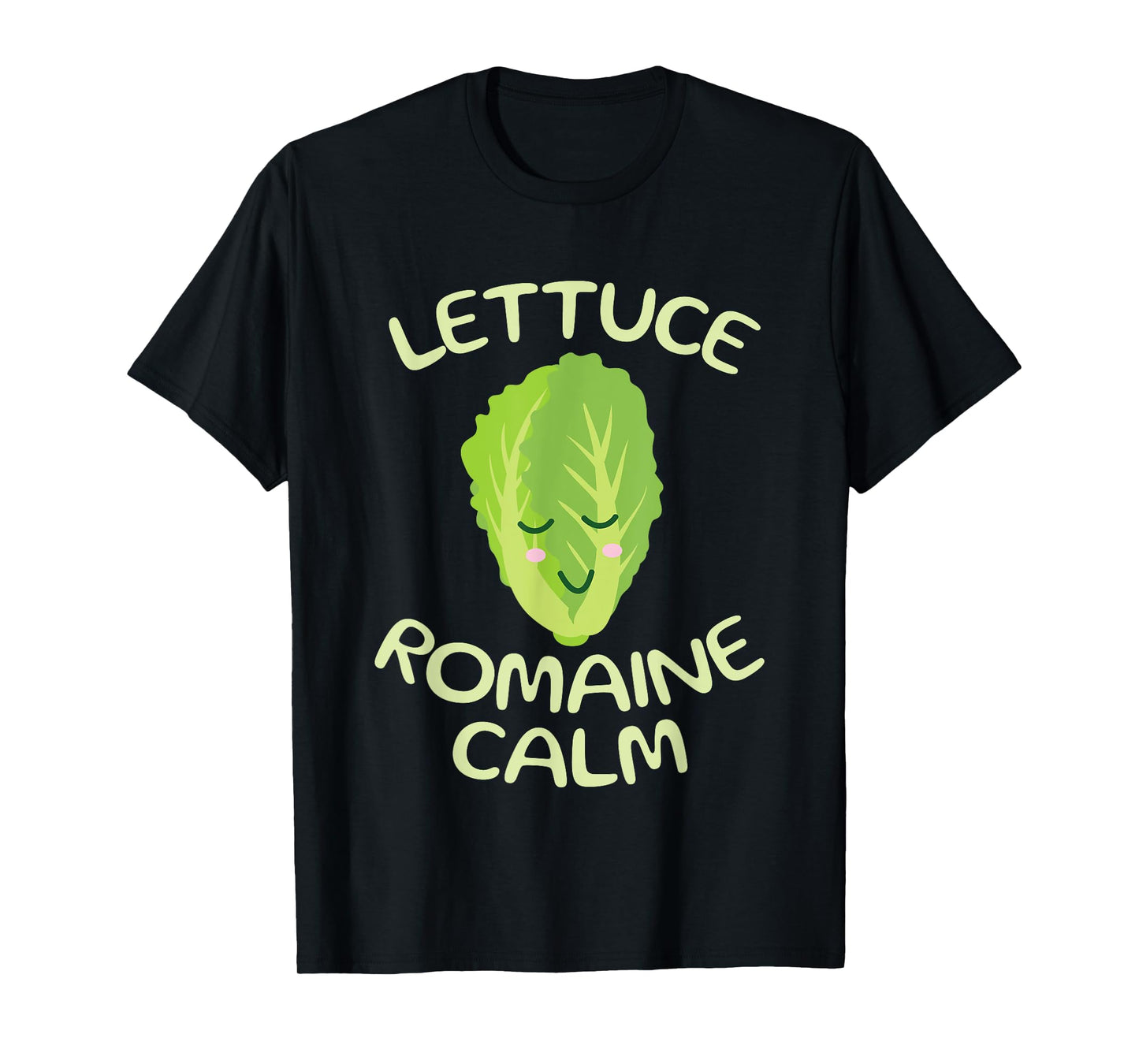 Vegan Vegetarian Unique Gifts Apparel Vegan Lettuce Romaine Calm Funny Vegetarian Vegetables Yoga T-Shirt
