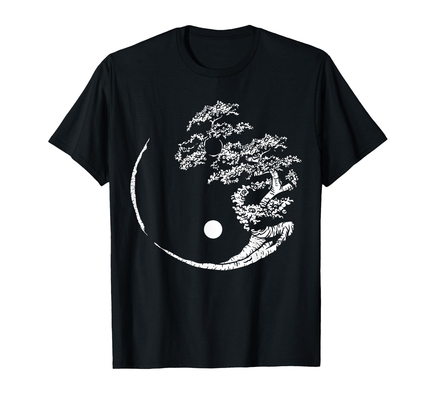 Mandala Yin Yang Bonsai Tree Funny Hippie Gift For Men Women T-Shirt