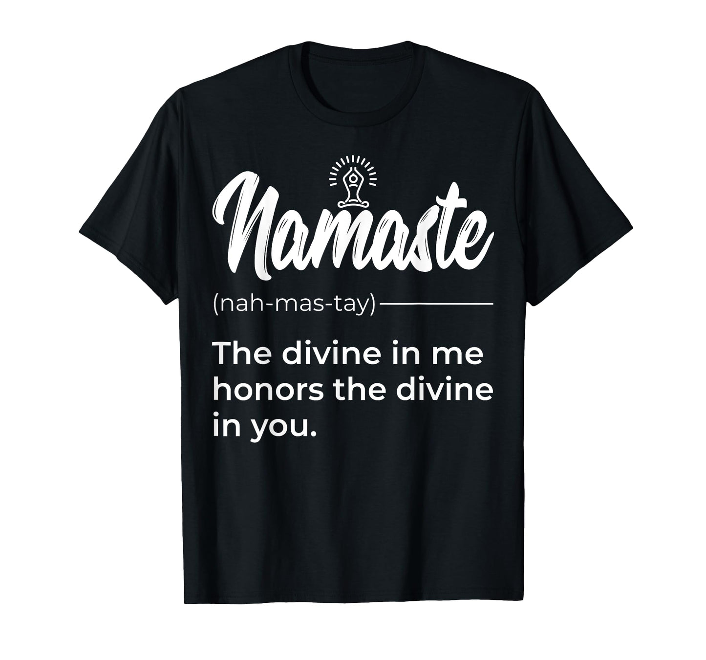 Namaste Buddha Lotus Definition Quotes Yoga Lover T-Shirt
