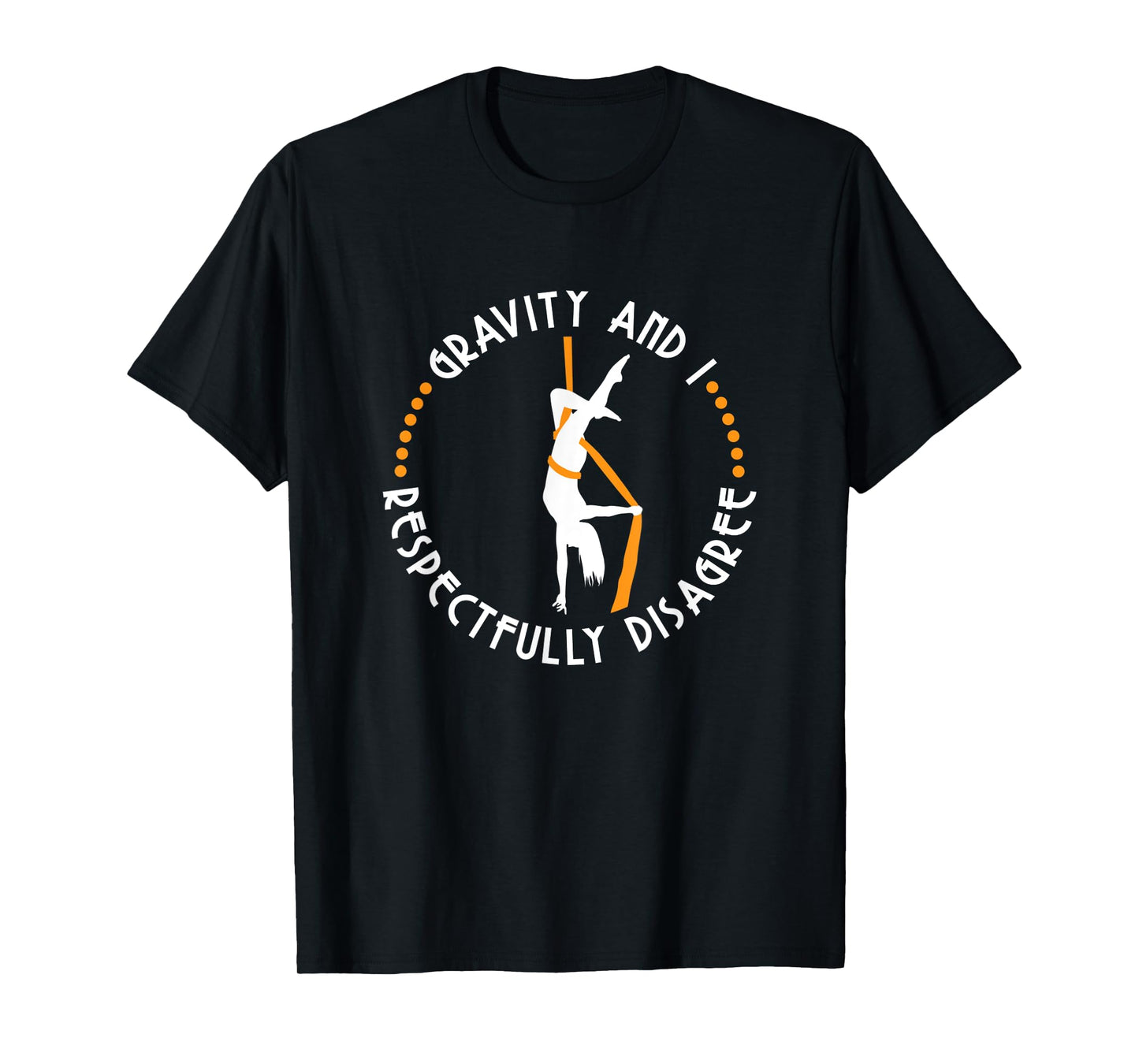 YeoYs Aerial Dancing TShirt Gifts - Unisex Adults Kids - Black Modern Aerialist Workout Yoga Exercise Fitness T-Shirt - Small - Short Sleeve - Crew Neck - Classic Fit - Pull On - Machine Wash