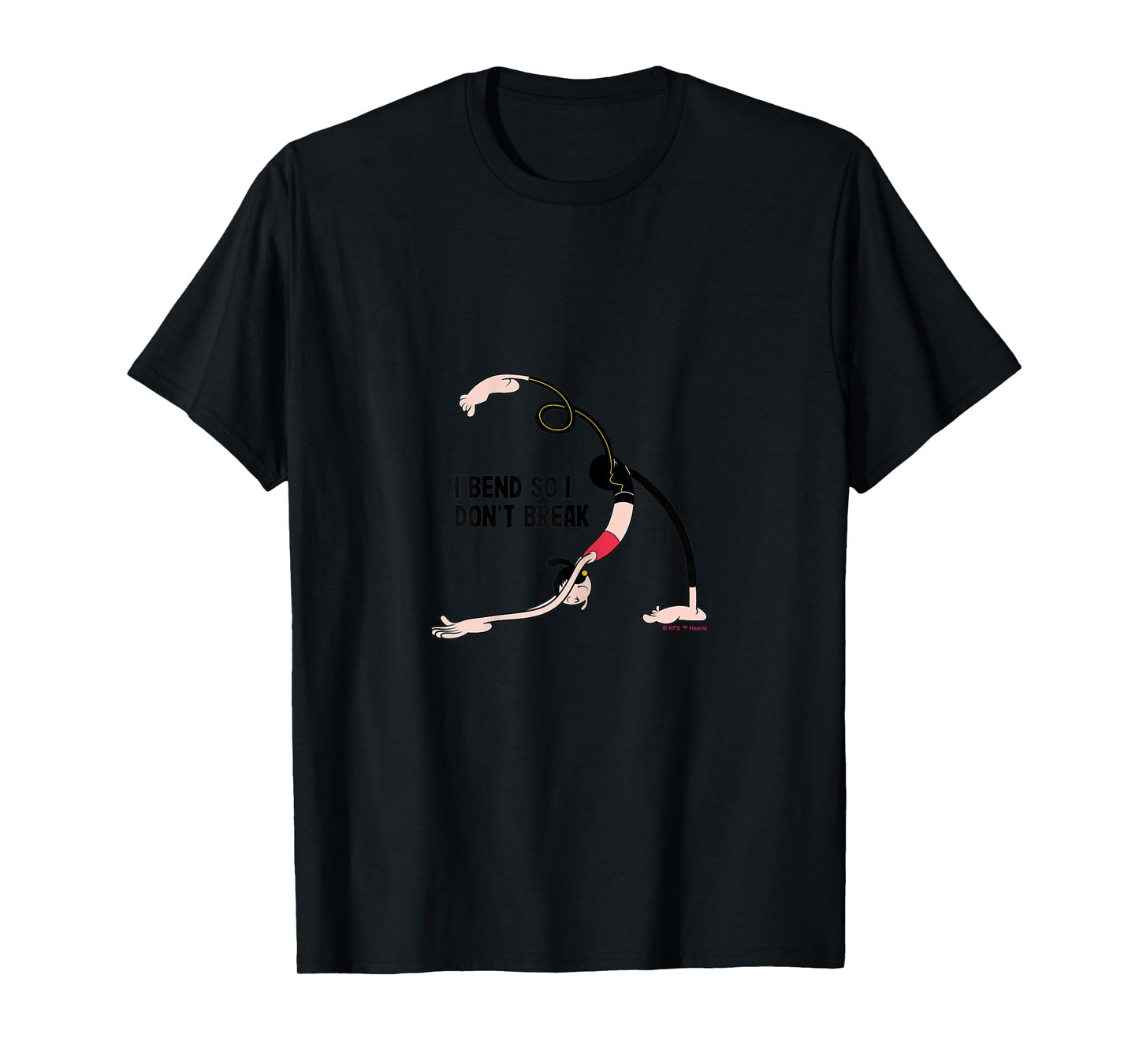 Olive Oyl "I Bend So I Don't Break" Yoga 4 Humanity Day T-Shirt