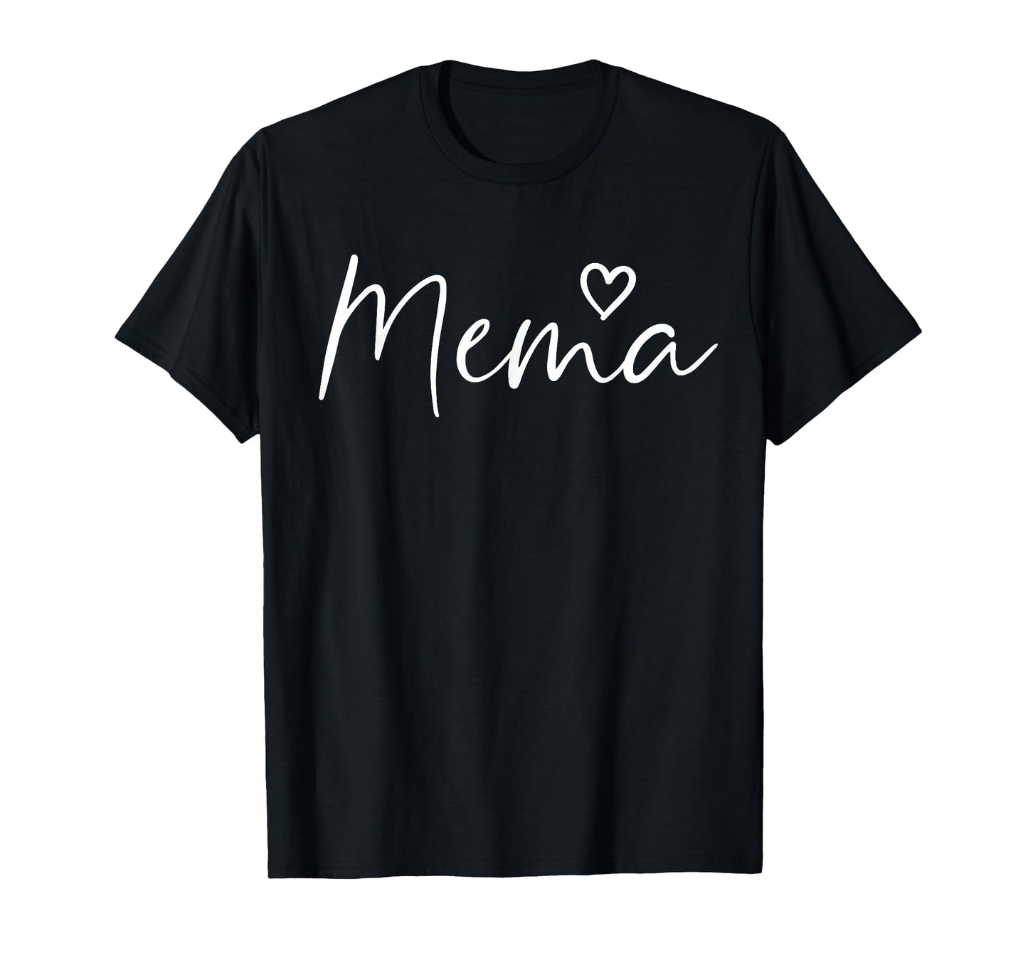 Mema Gifts For Women Grandma Heart Mother's Day Mema T-Shirt