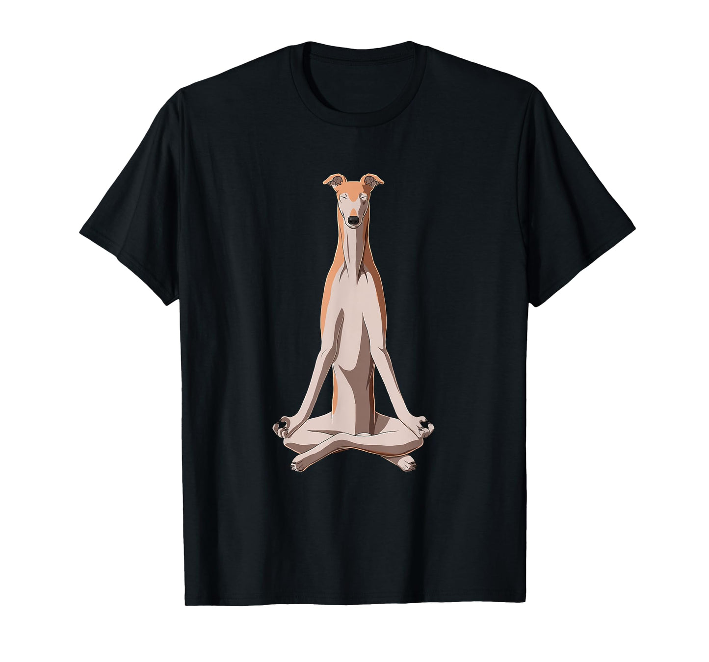 Funny Yoga Dog Greyhound T-Shirt for Men Women Kids