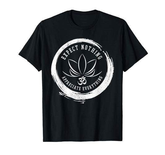 Buddhism Saying Lotus Flower Om Symbol Yoga Gift T-Shirt
