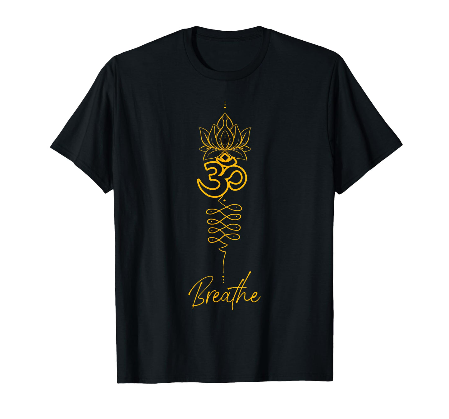 Unalome Symbol and Breath Yoga T-Shirt