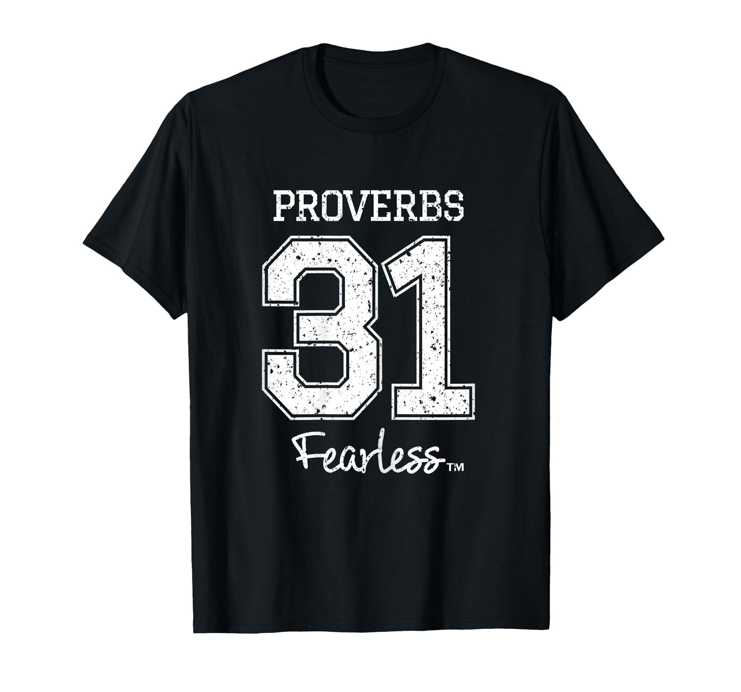 Women's Proverbs 31 Fearless - Jesus Surfed Christian TShirt T-Shirt