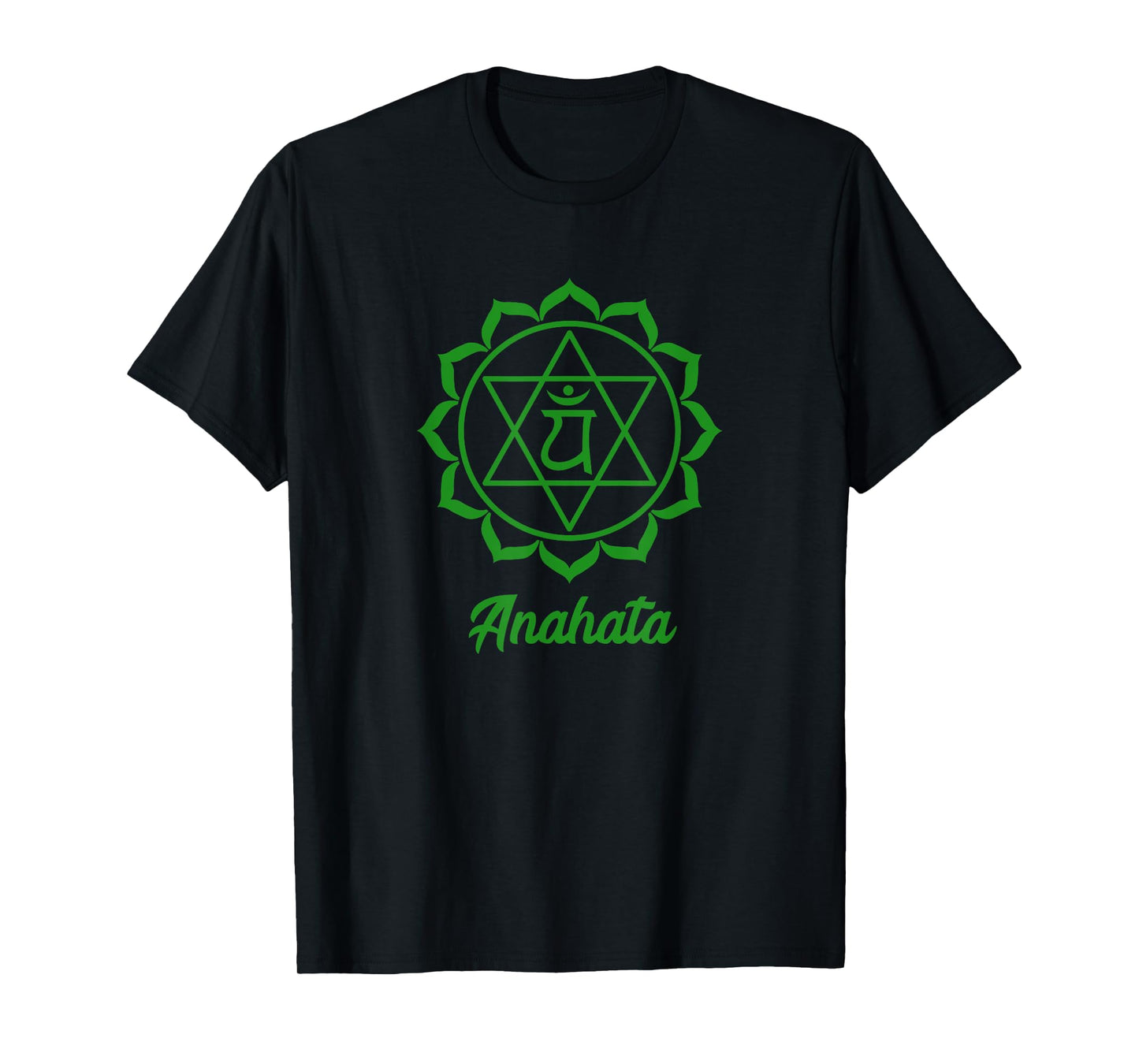 Heart Chakra Symbol Green Anahata Yogi Yoga T-Shirt