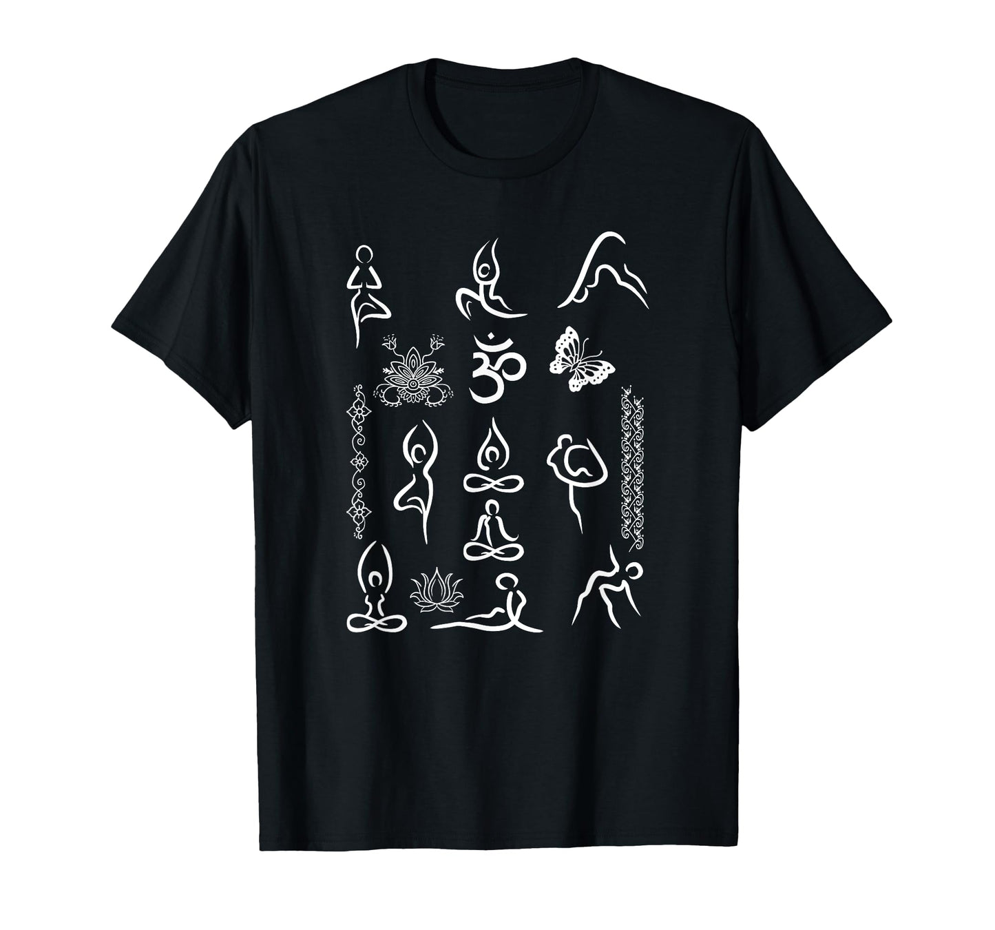 Yoga Lotus Position Asana Om Namaste Yogi Meditation Gift T-Shirt