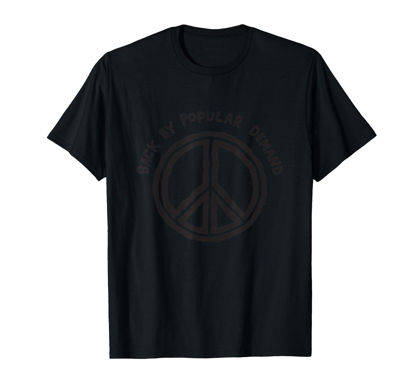 Hippie Shop Peace Back By Popular Demand Green Cotton Polyester Blend T-Shirt