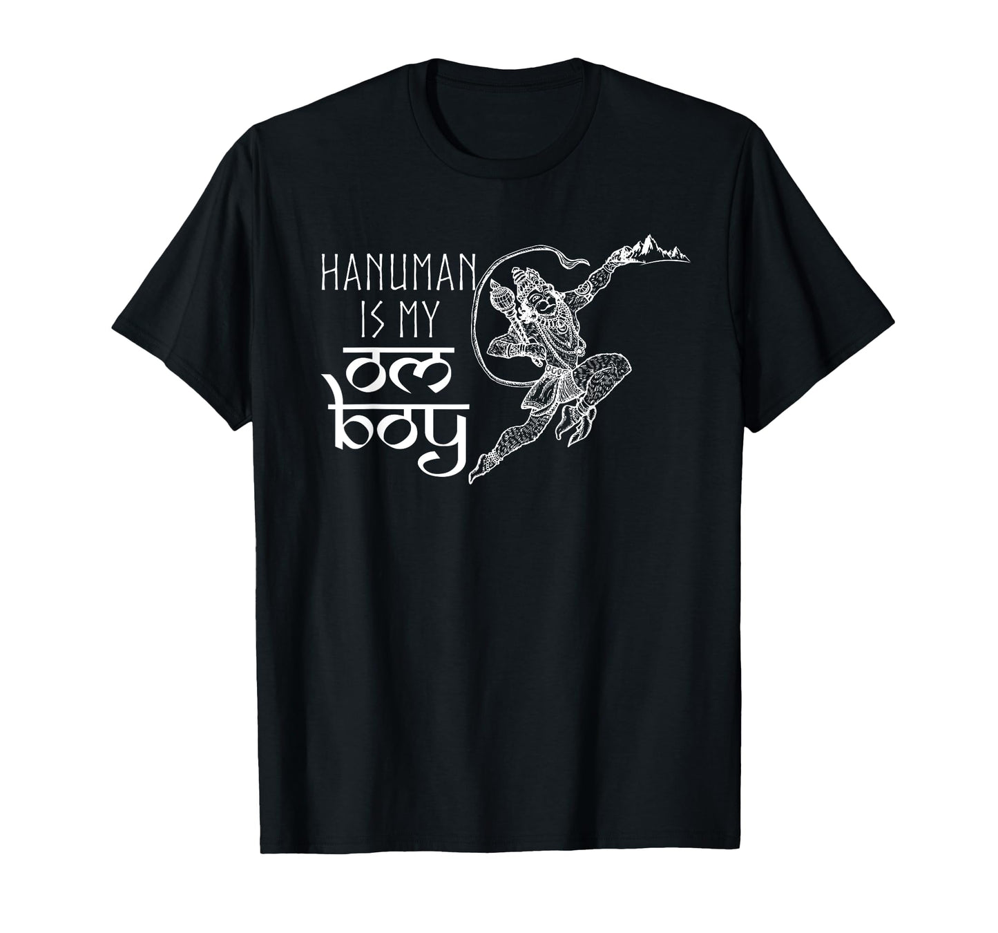 Funny Hanuman Is My Om Boy Hindu God Shirt T-Shirt