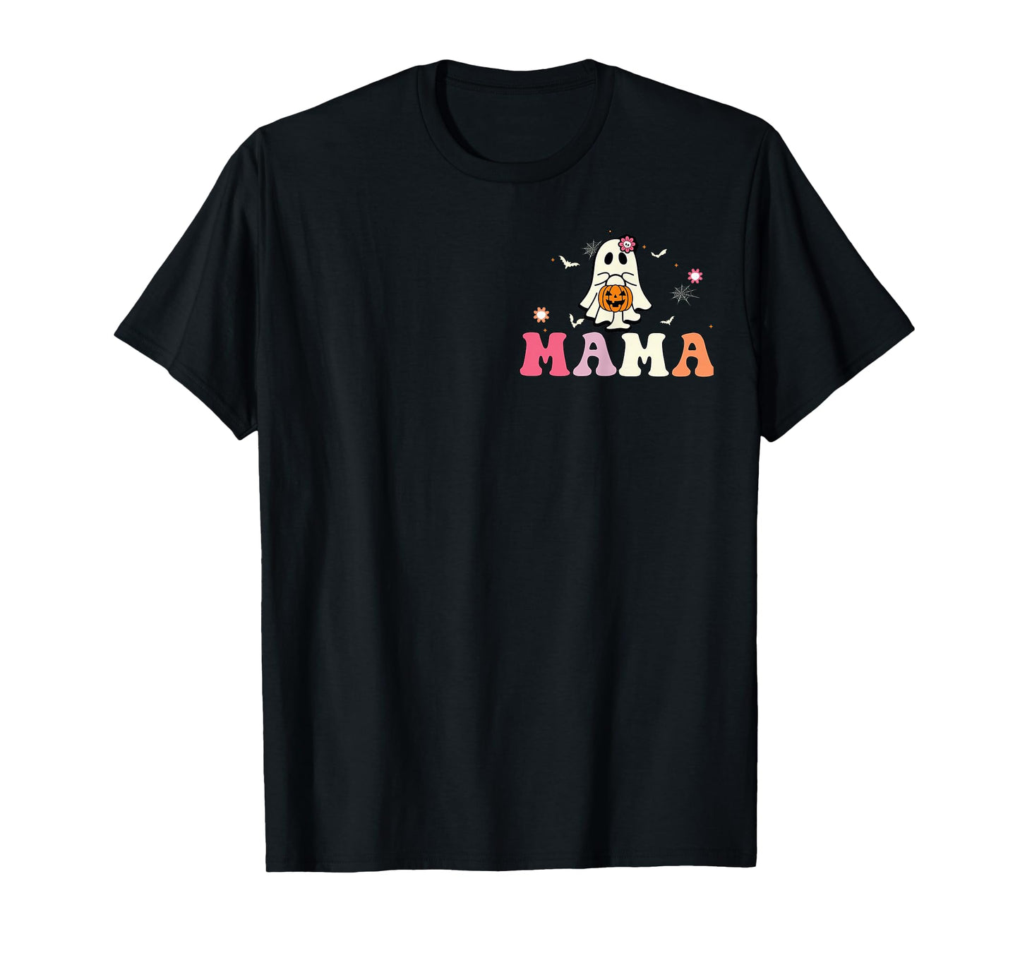 Mama Ghost Boo One Spooky Mama First Halloween Birthday Boy T-Shirt