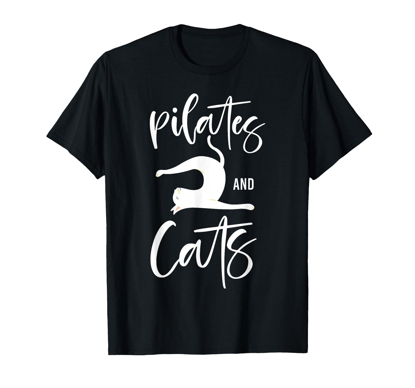 Pilates Instructor Teacher Cat Pilates And Cats T-Shirt for Men Women Girls Kids