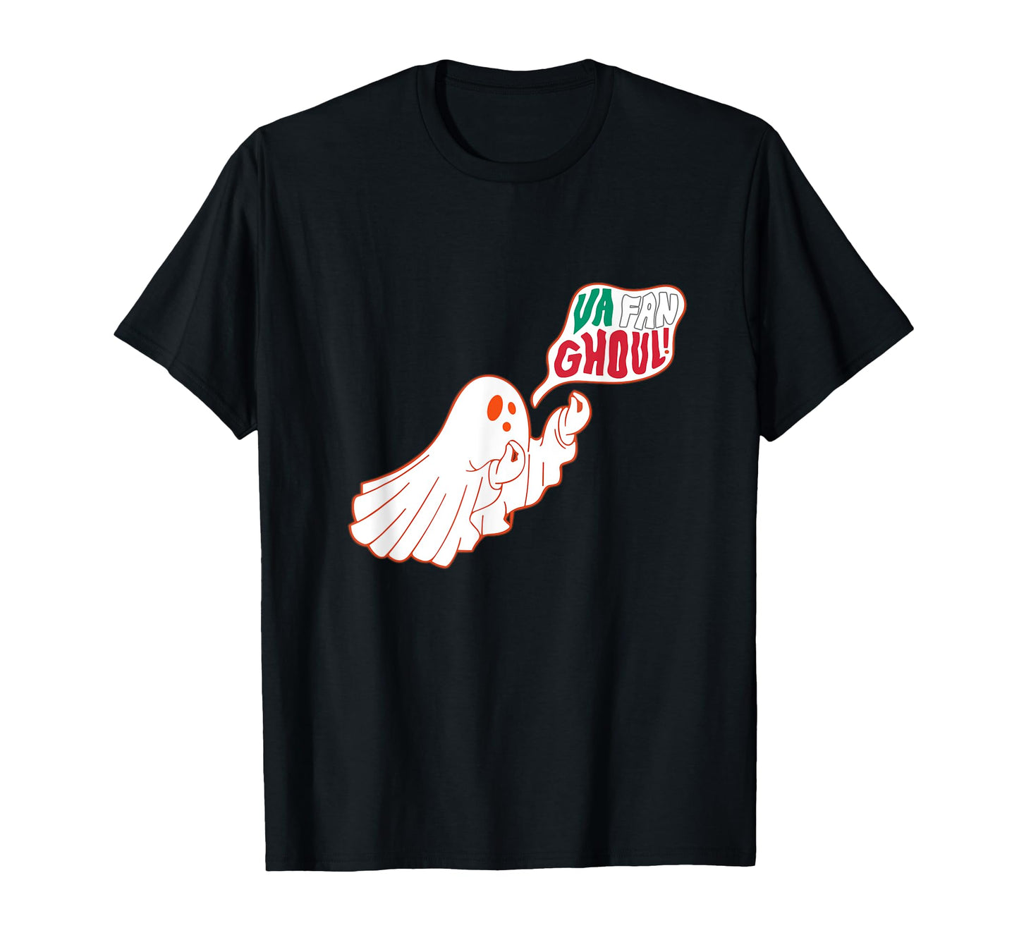 Va Fan Ghoul Funny Italian Ghost Halloween Italian Flag T-Shirt