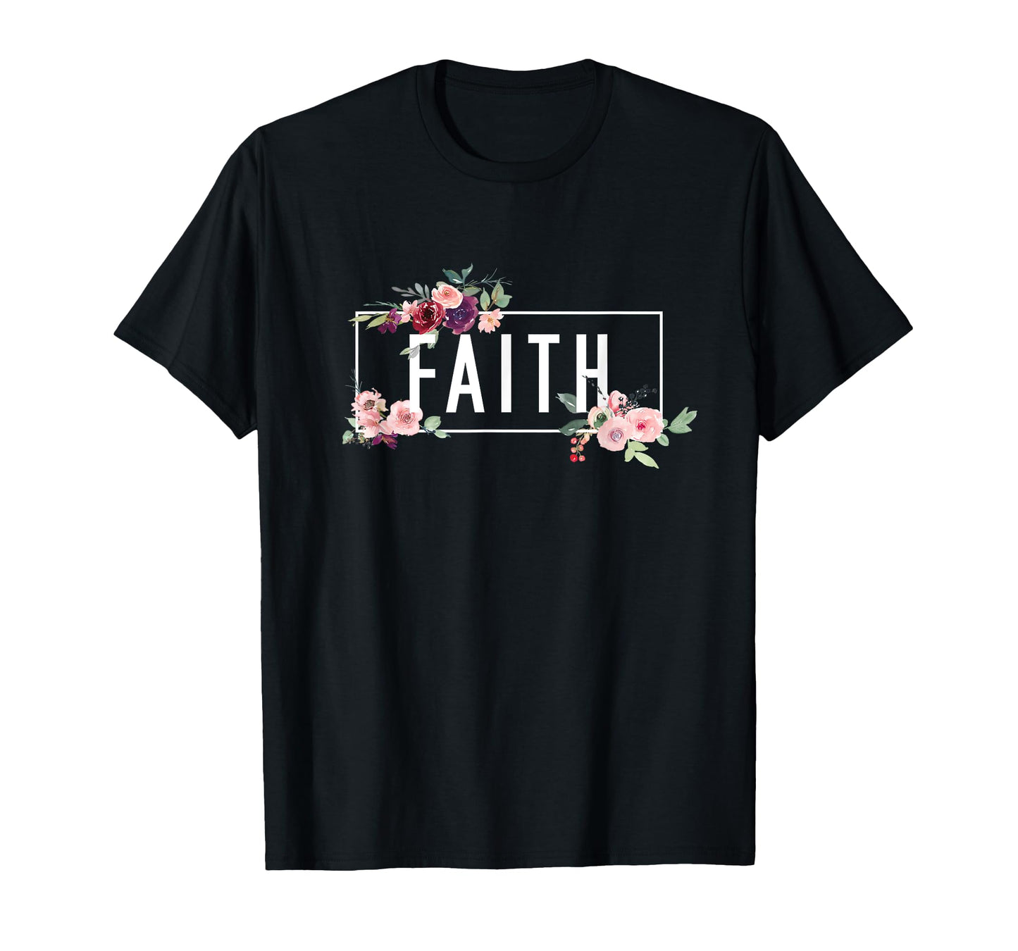 Modern Flora Flowers Bouquet Design. Spiritual Woman Faith T-Shirt
