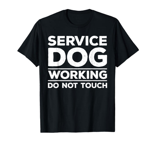 Funny Service Dog Design For Men Women Service Dog Trainer T-Shirt