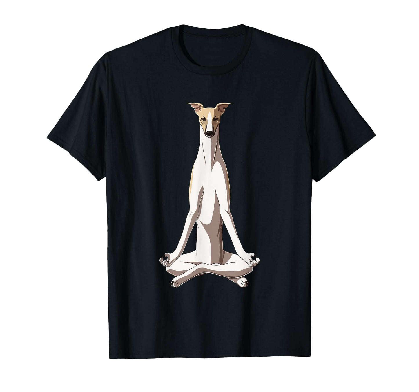 Funny Yoga Dog Whippet Men Women Girls Kids T-Shirt