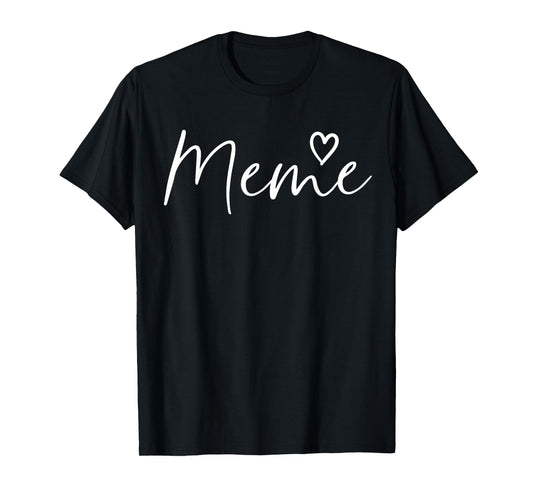 Meme Gifts For Women Grandma Heart Mother's Day Meme T-Shirt
