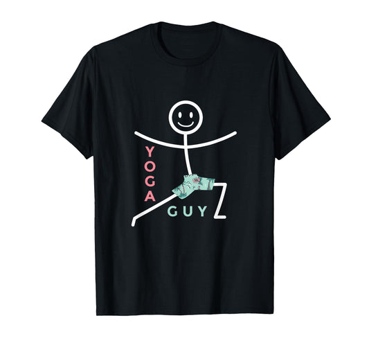 Meditating Stick Man Meditation Zen Namaste Yoga Instructor T-Shirt
