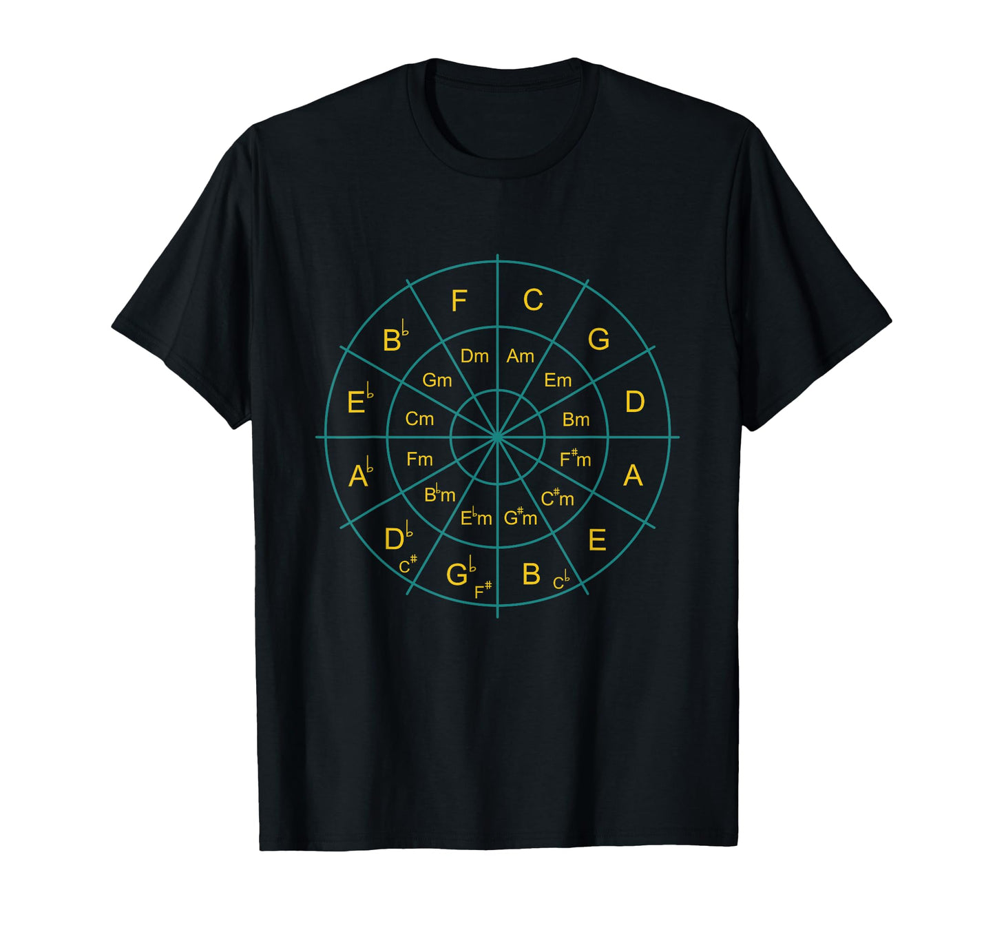Circle Of Fifths Music Teacher Music Student Composer T-Shirt for Men Women Girls Kids