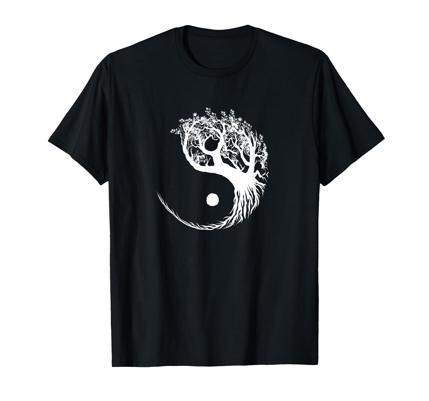 Mandala Yin Yang Bonsai Tree Funny Hippie Gift For Men Women T-Shirt