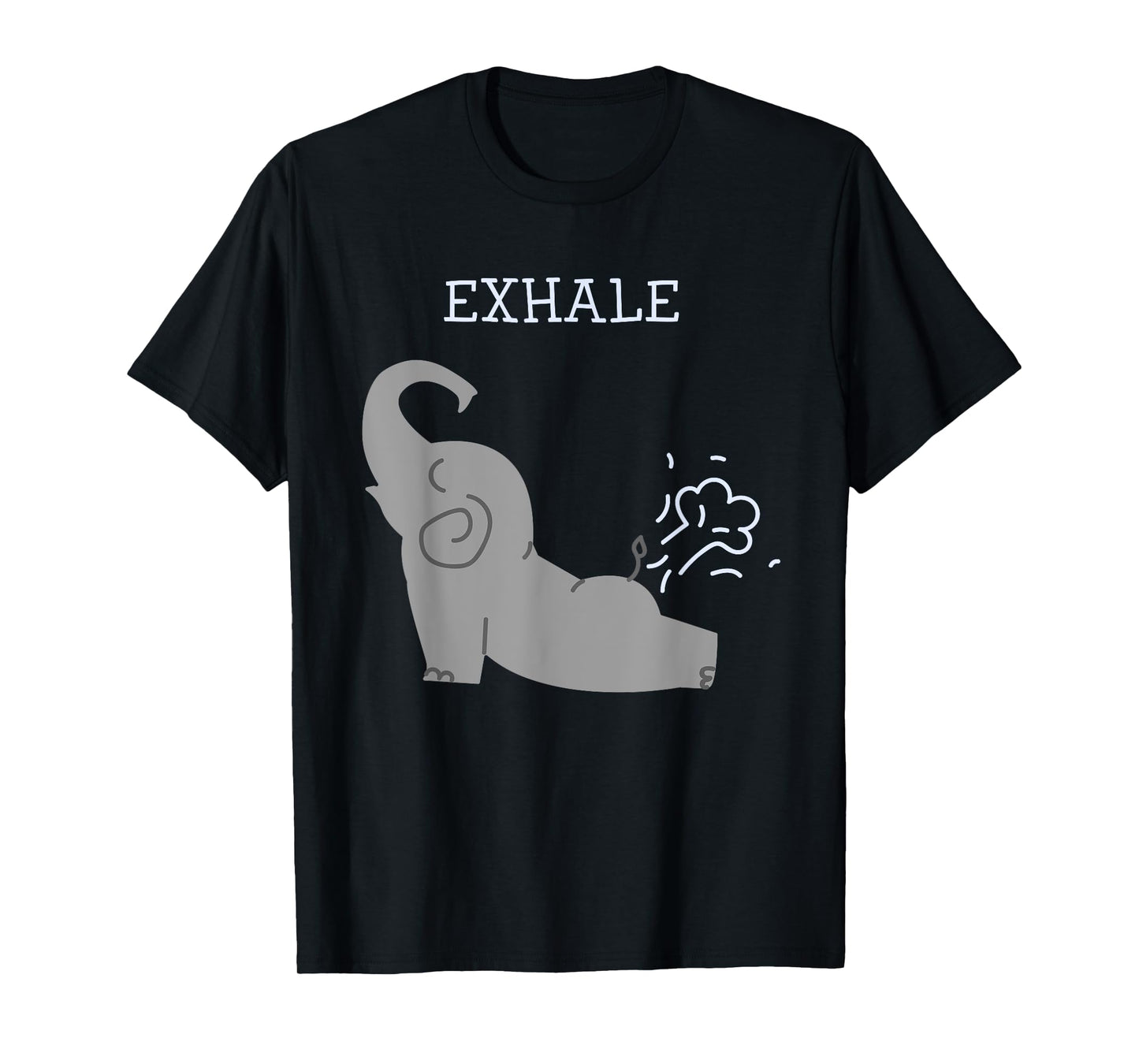 Exhale Elephant Fart Yoga T-Shirt