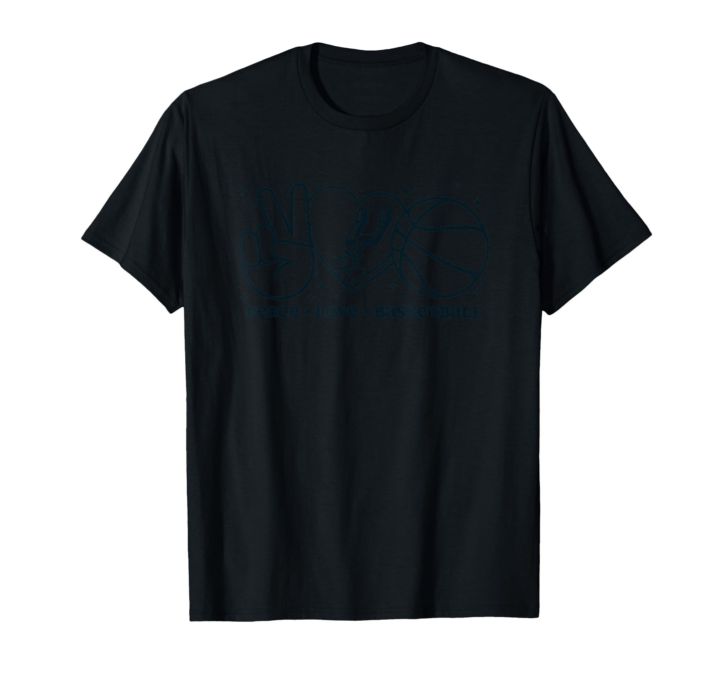 NBA San Antonio Spurs Peace Love Basketball T-Shirt